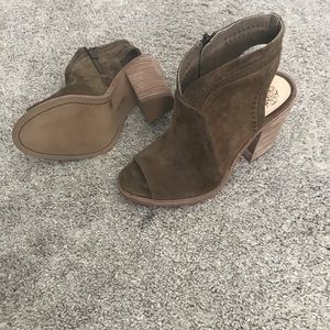 Vince Camuto peep toe booties